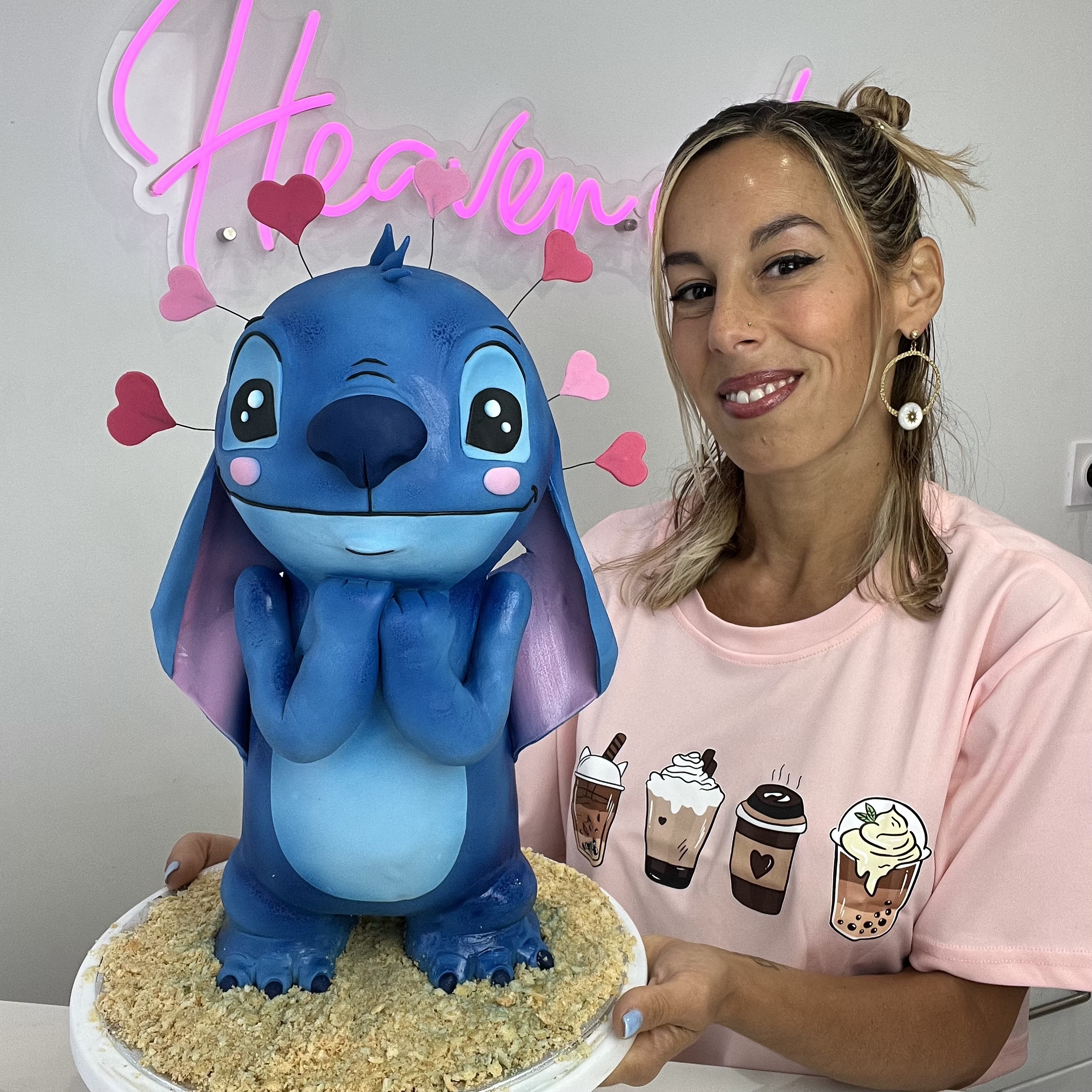 Lilo & Stitch, Disney, heaven Cake, Pate à sucre, cake art,