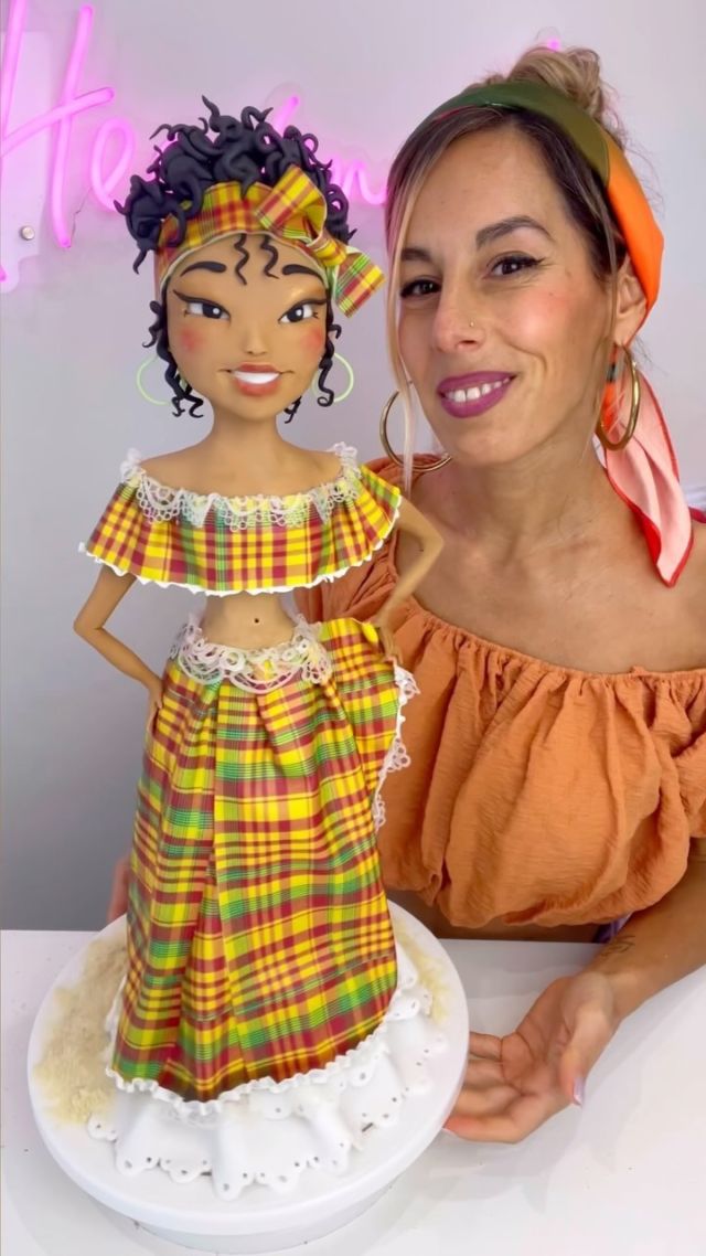 ✈️Devinez où nous sommes en vacances ☀️🥰?? 
#cake #amazing #gwada #holiday #patissiere #sun #beach #foodartfun